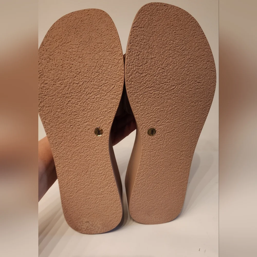 Seychelles Ruched Slide Platform Sandals in Tan
